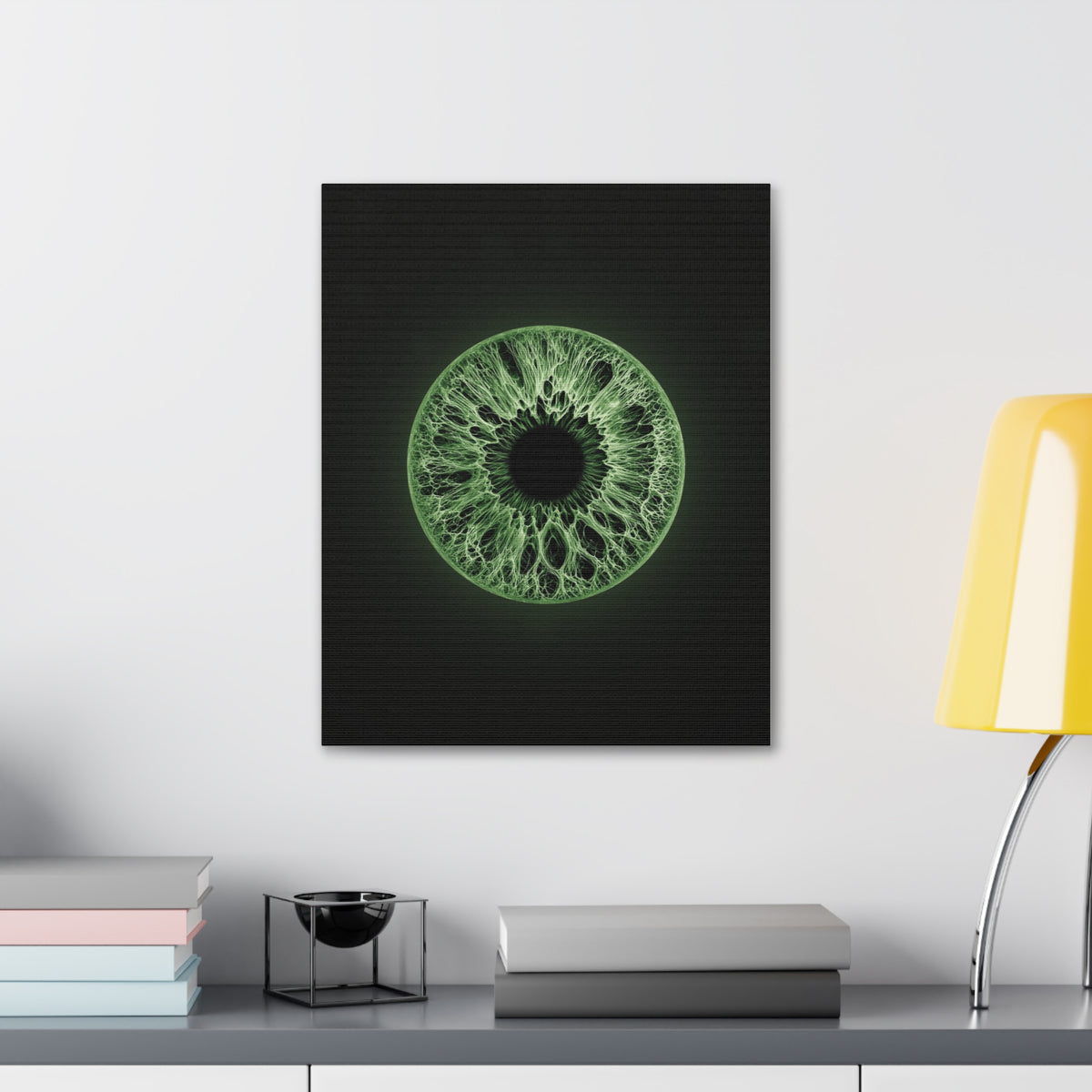 BLXNTT Iris – Lace Web Green Glossy Canvas