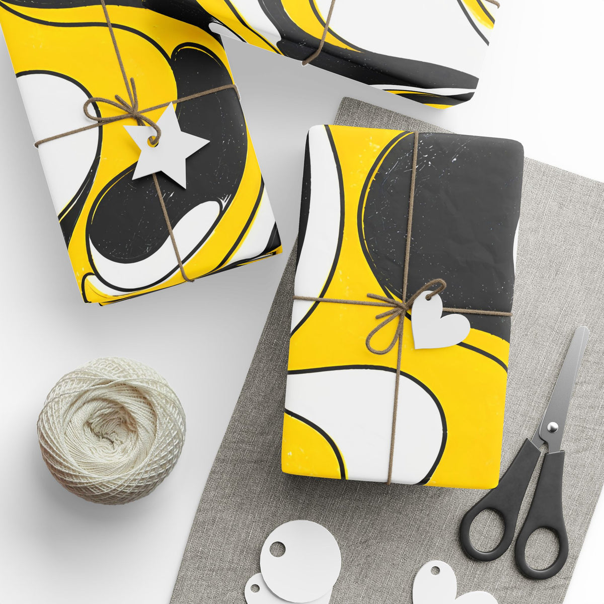 Fillmore Flow - Hazard Yellow Wrapping Paper