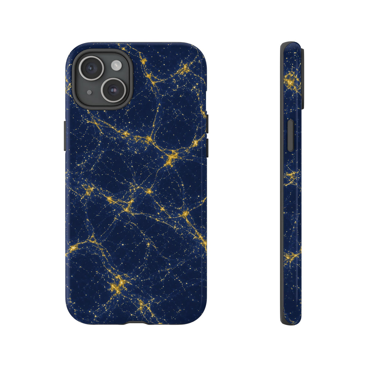 Neon Mycelium - Mustard Navy Phone Case
