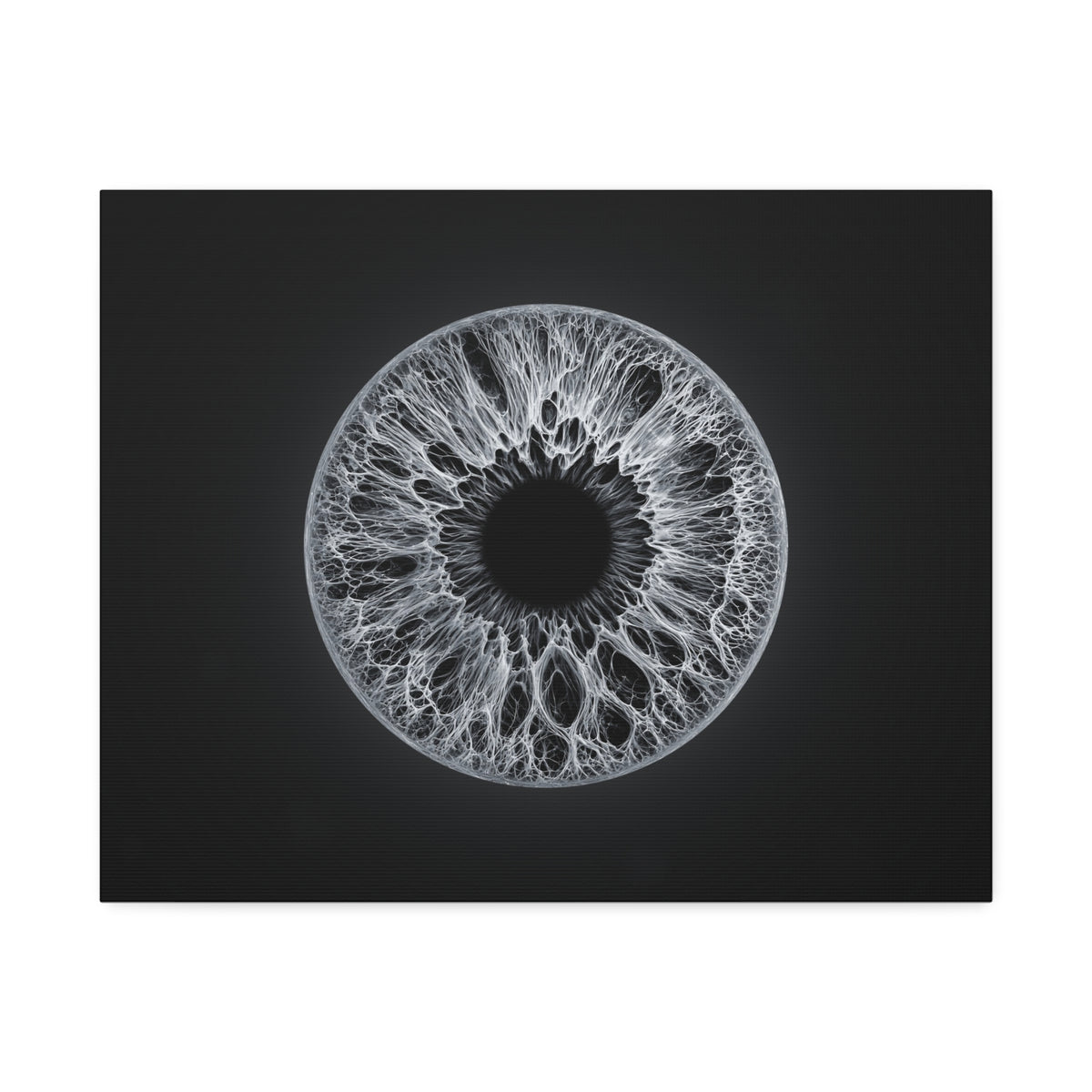 BLXNTT Iris – Lace Web Gray Glossy Canvas