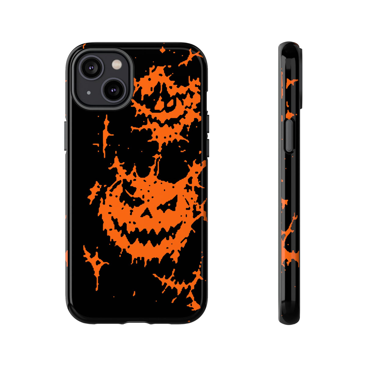Orange Spiderweb Pumpkin Phone Case