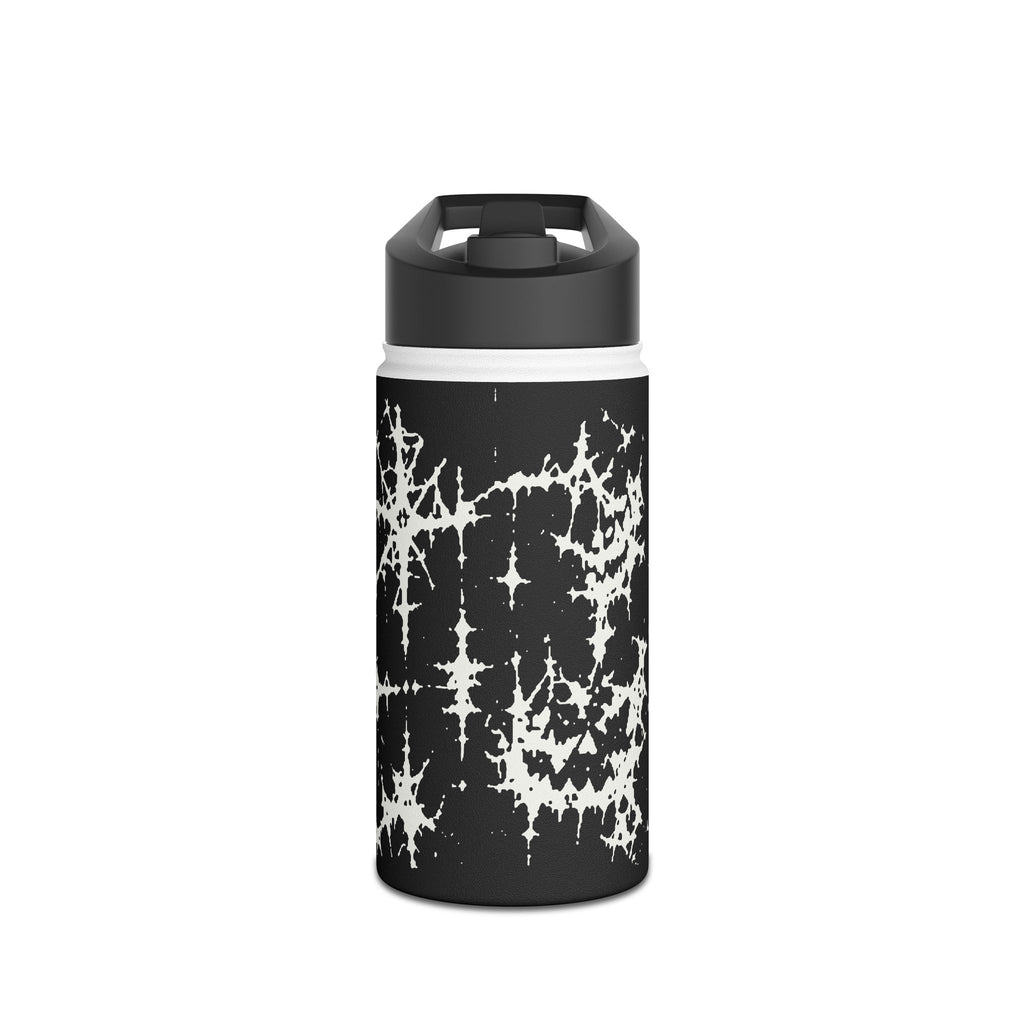 White Spiderweb Pumpkin Water Bottle