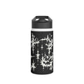 White Spiderweb Pumpkin Water Bottle