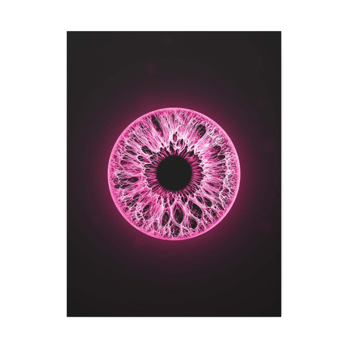 BLXNTT Iris – Lace Web Neon Pink Glossy Canvas