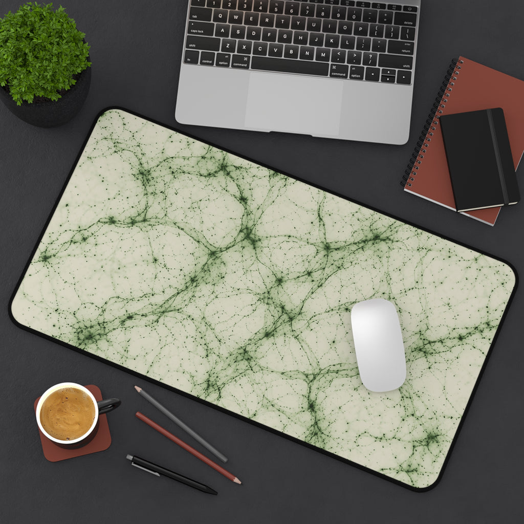 Neon Mycelium - Matcha Latte Desk Mat