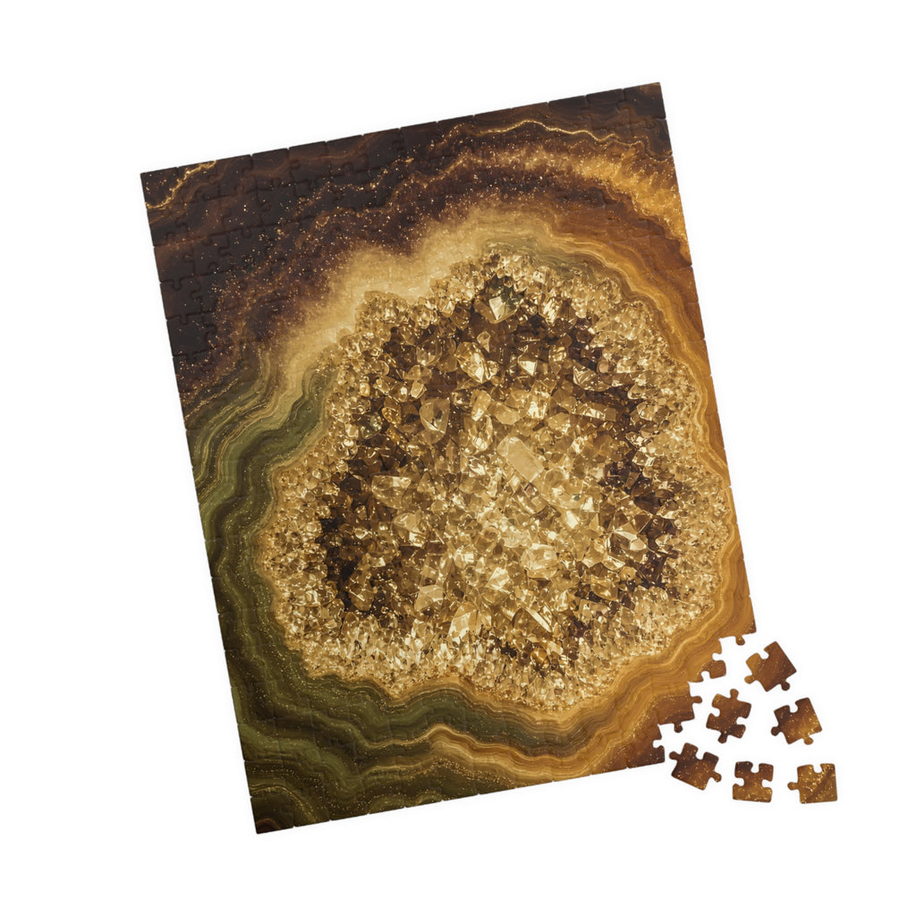 Geode Core - Gold Vein Jigsaw Puzzle