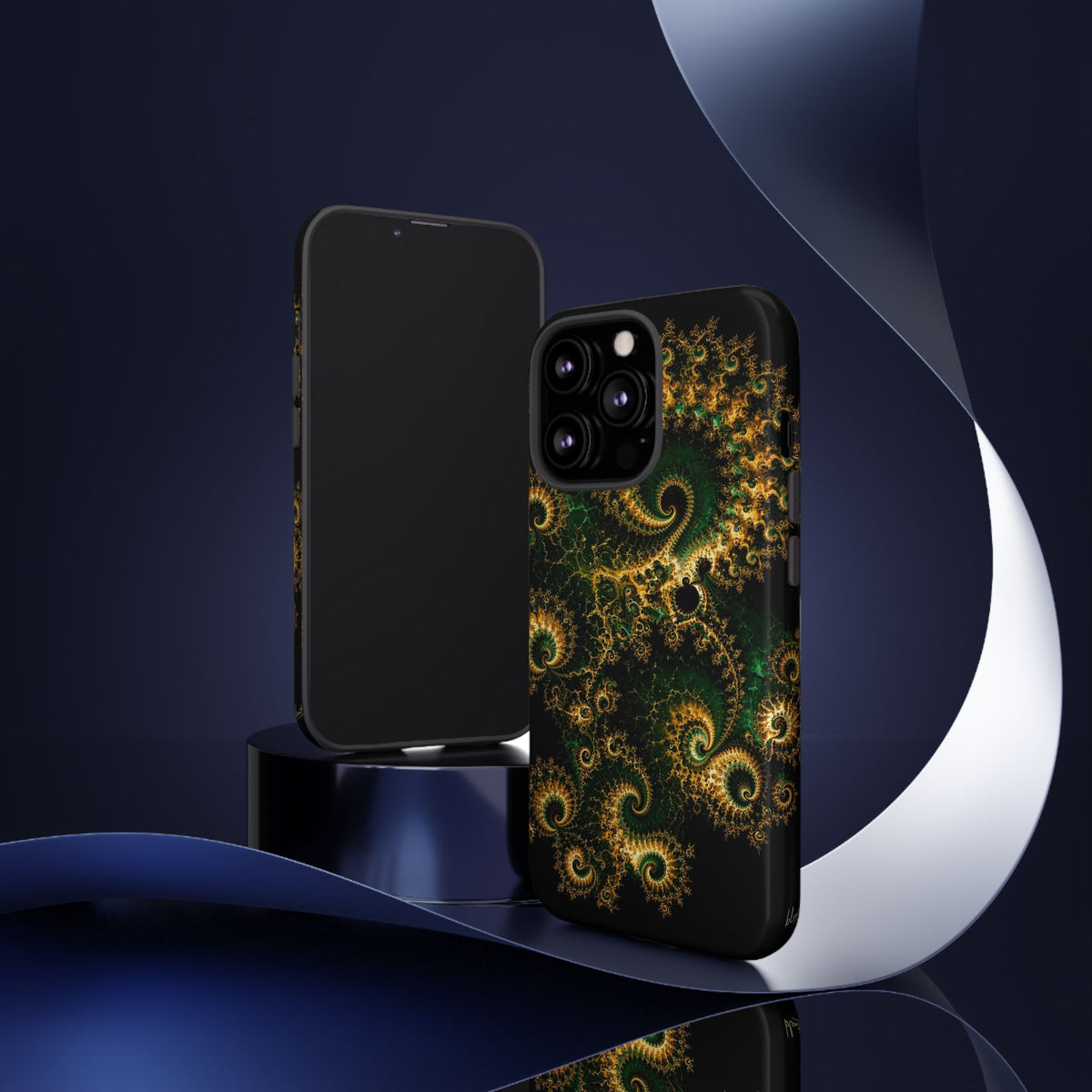 Copper Infinity - Emerald & Gold Phone Case
