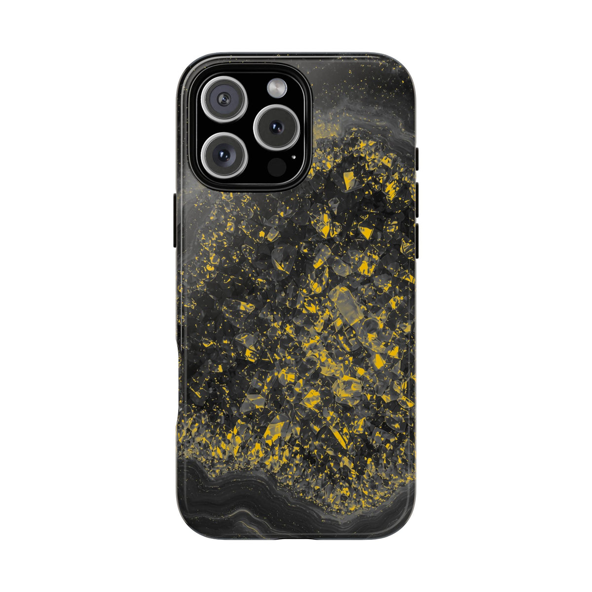Geode Core - Mono Gold Spark Phone Case