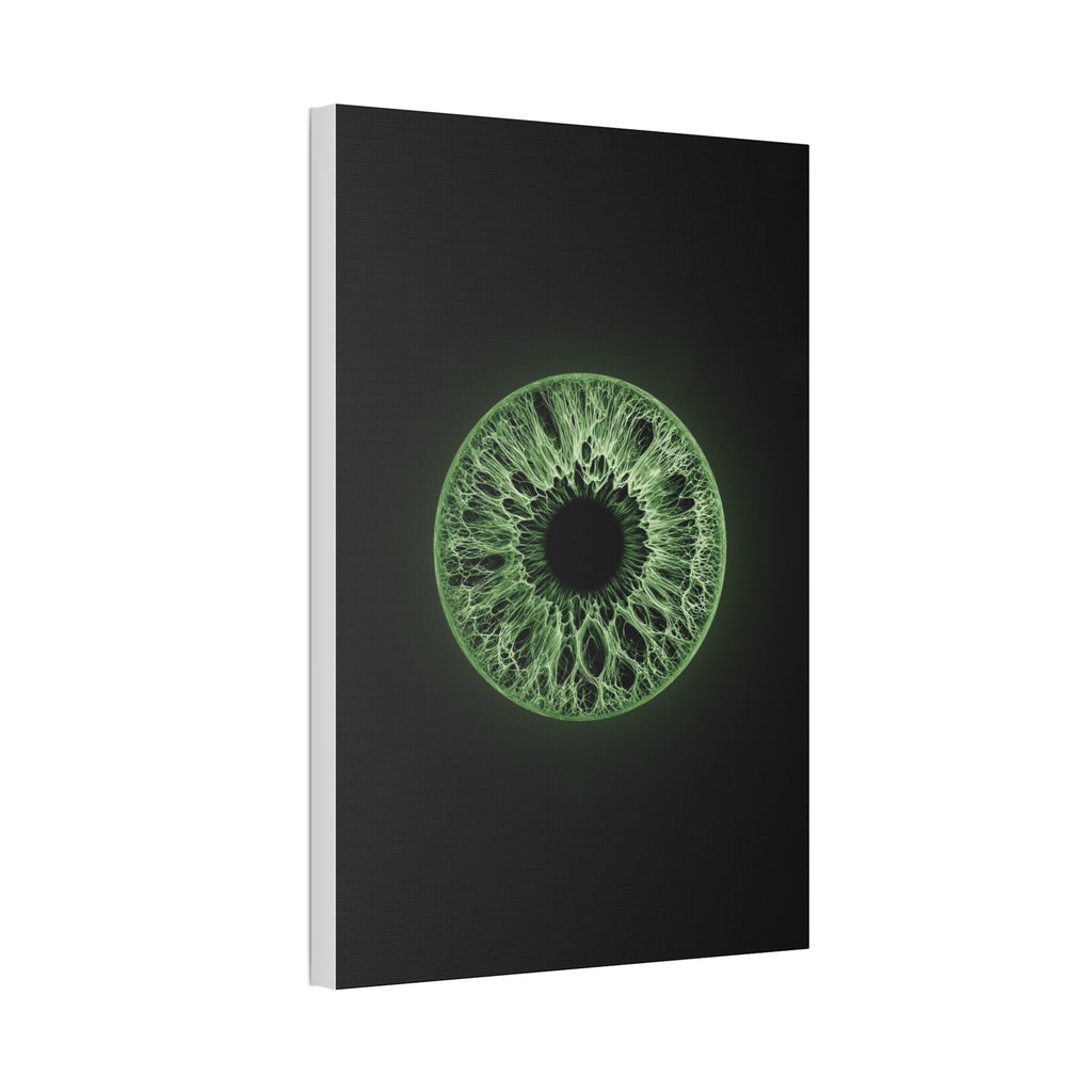 BLXNTT Iris – Lace Web Green Glossy Canvas