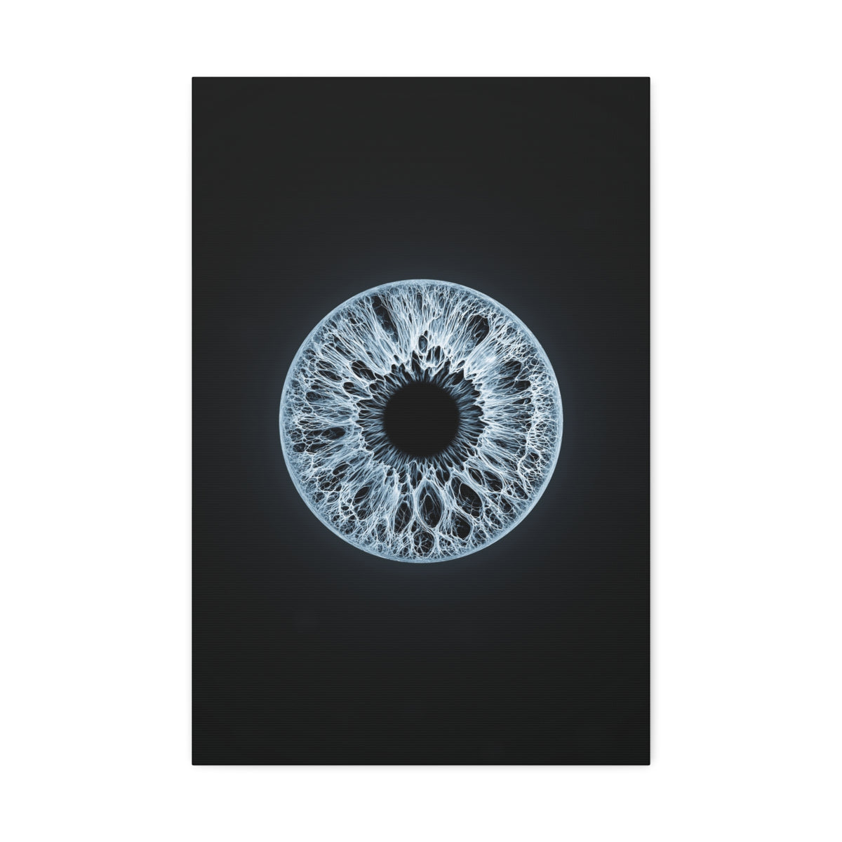 BLXNTT Iris – Lace Web Ice Blue Glossy Canvas