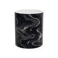 Black & Silver Marble Mug