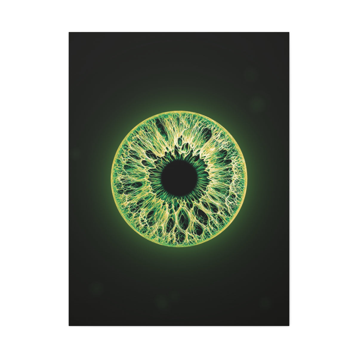 BLXNTT Iris – Lace Web Emerald Gold Glossy Canvas