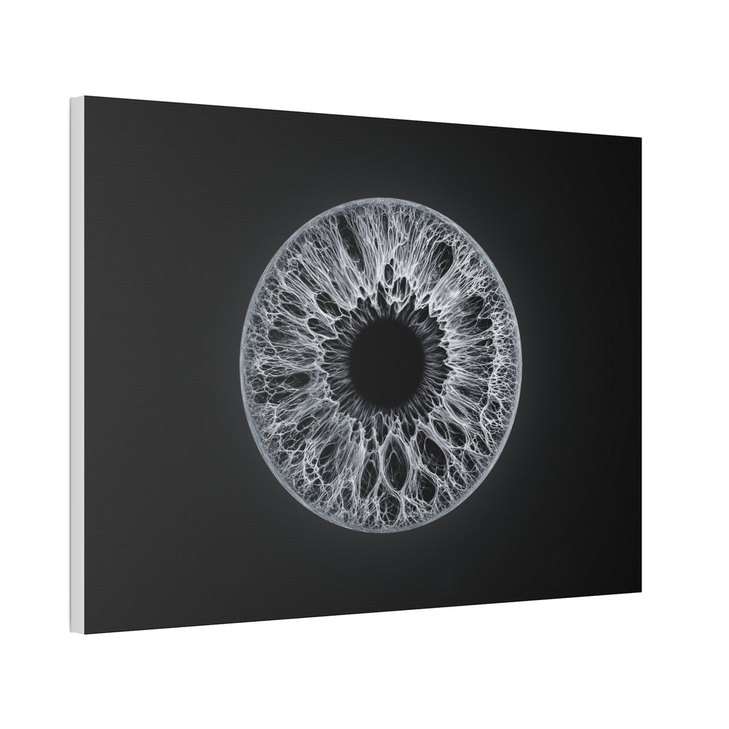 BLXNTT Iris – Lace Web Gray Glossy Canvas