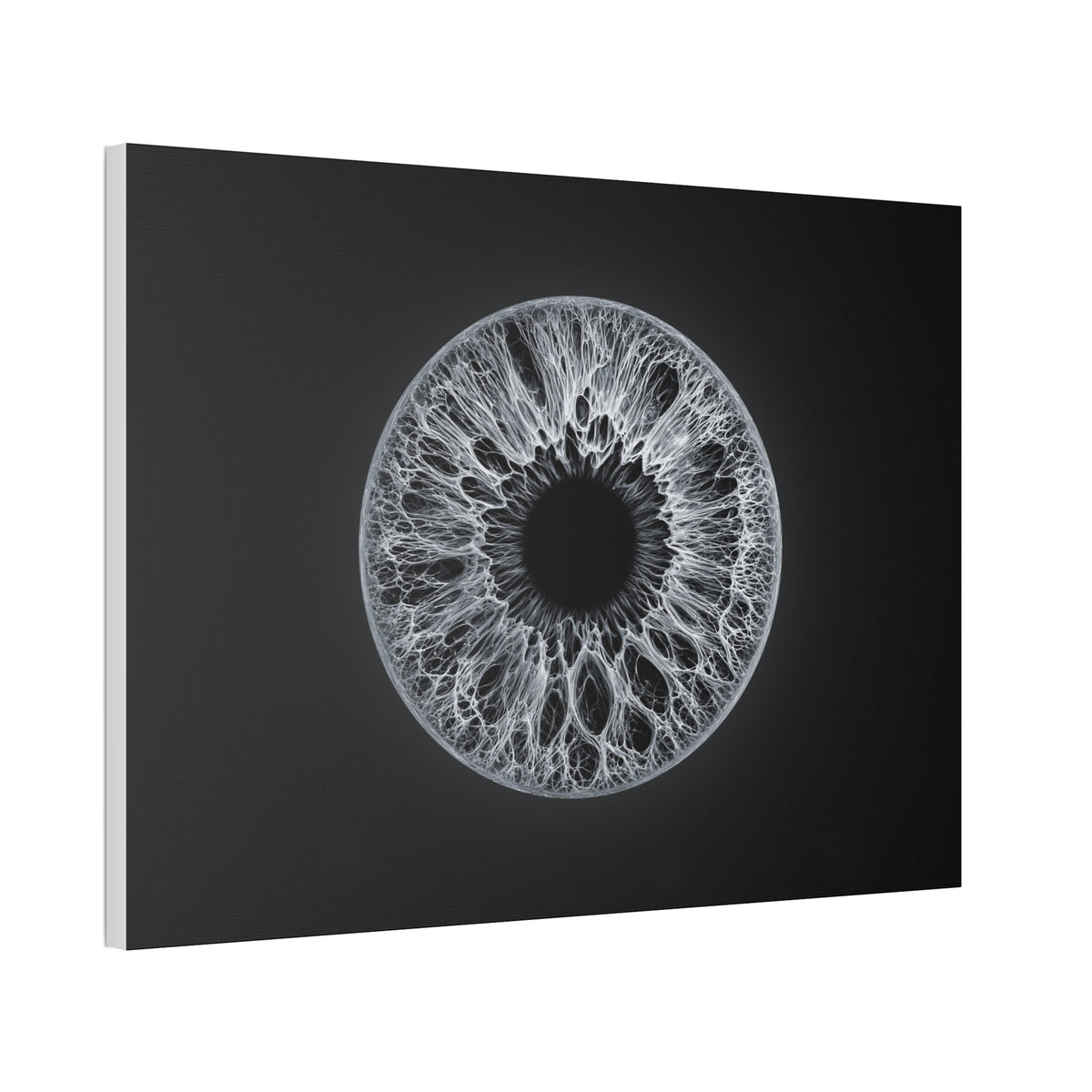 BLXNTT Iris – Lace Web Gray Glossy Canvas