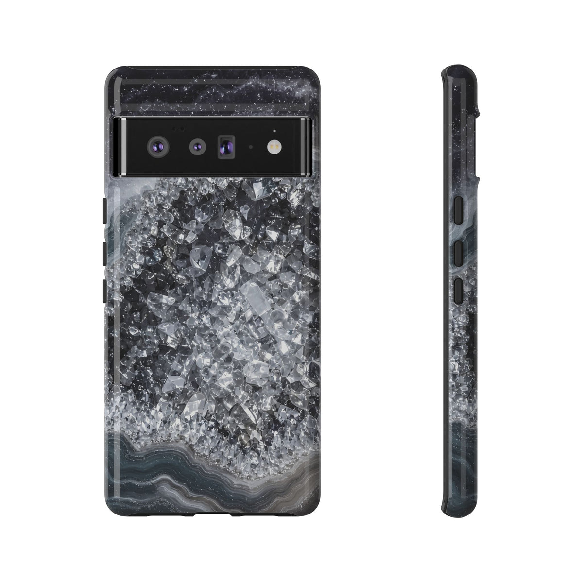 Geode Core - Silver Smoke Phone Case