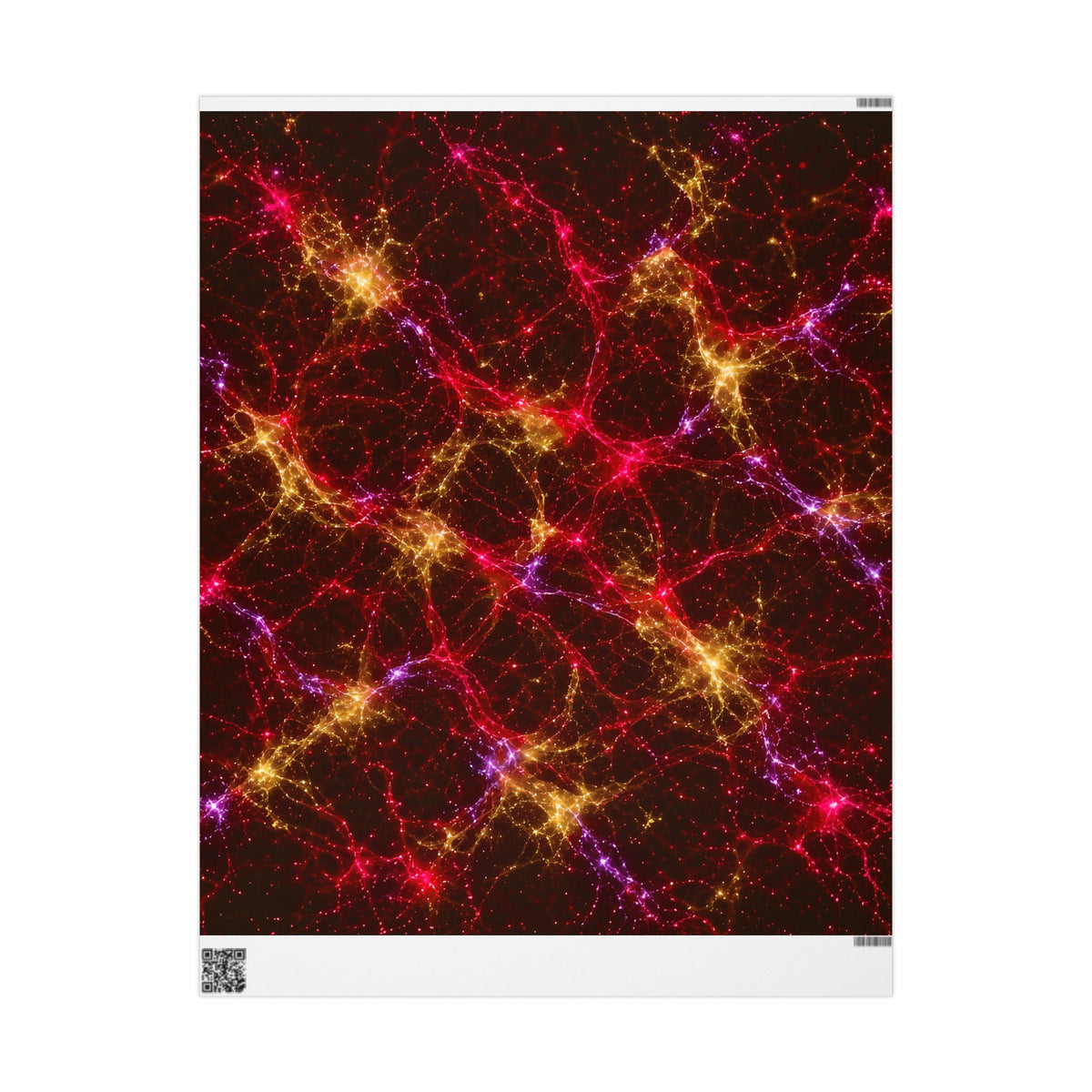 Neon Mycelium - Rainbow Nerve Wrapping Paper
