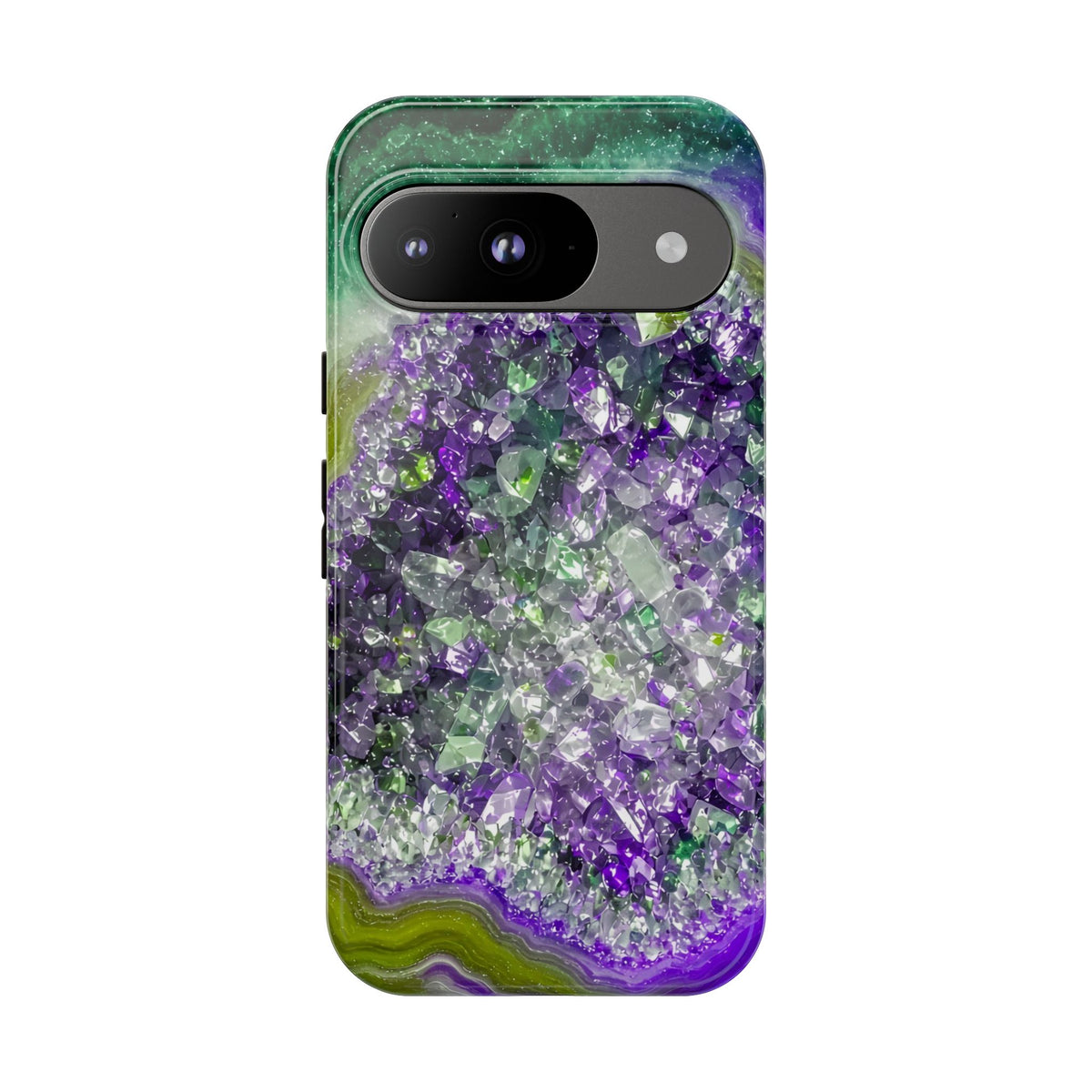 Geode Core - Ruby Emerald Phone Case