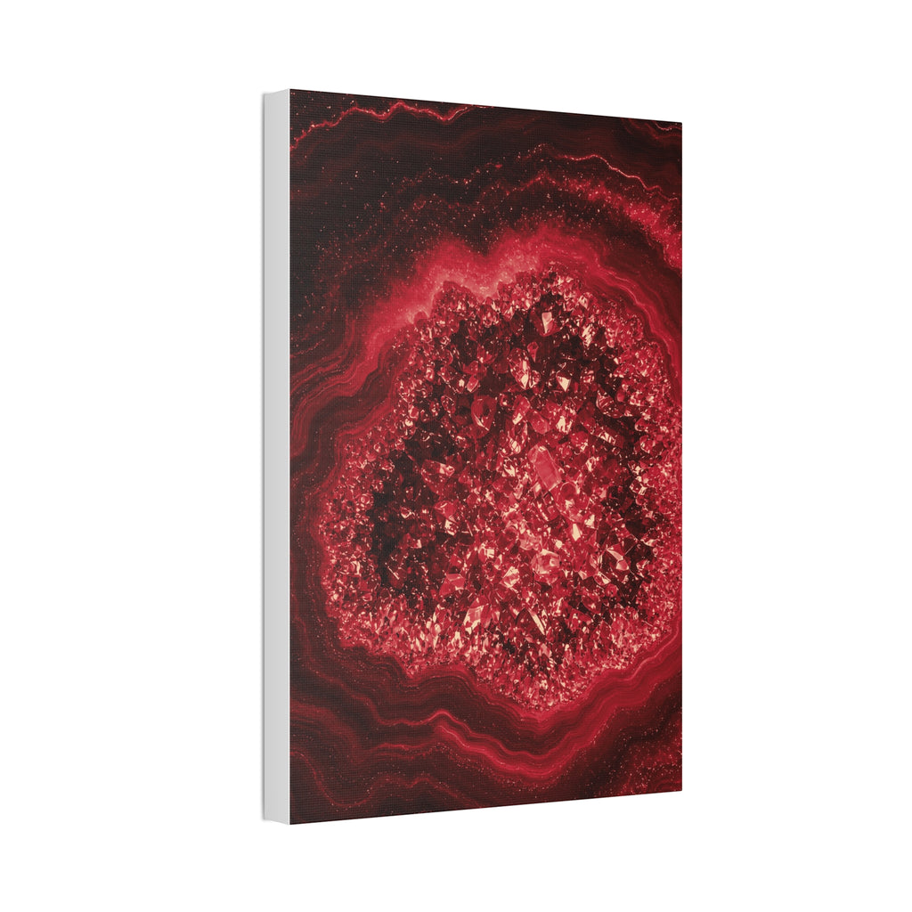 Geode Core - Cherry Cola Glossy Canvas