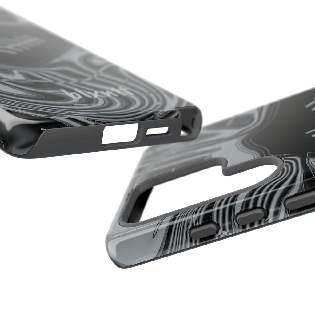 Black & Silver Trippy Football Phone Case