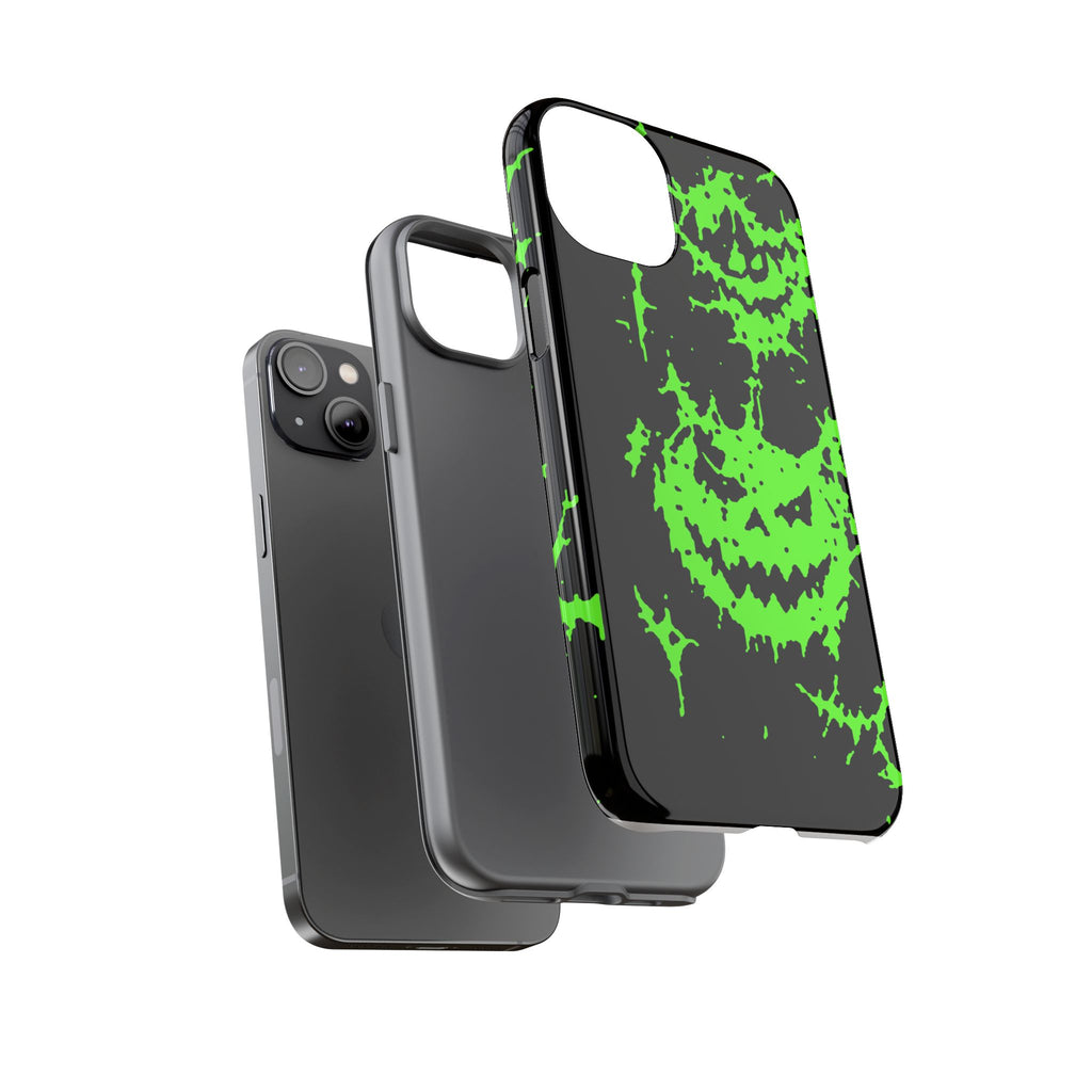 Green Spiderweb Pumpkin Phone Case