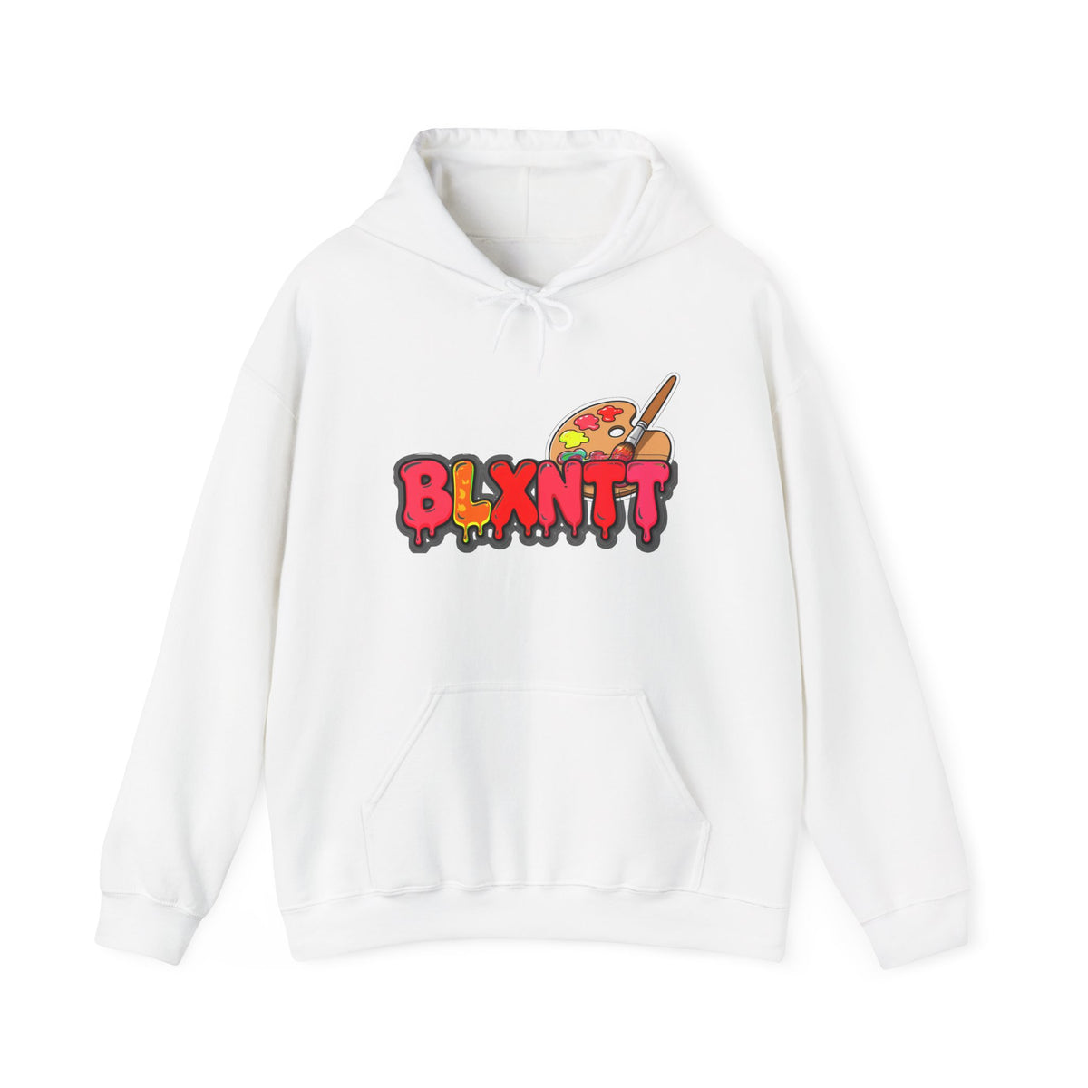 BLXNTT Paint Spill Hoodie - Red (White)