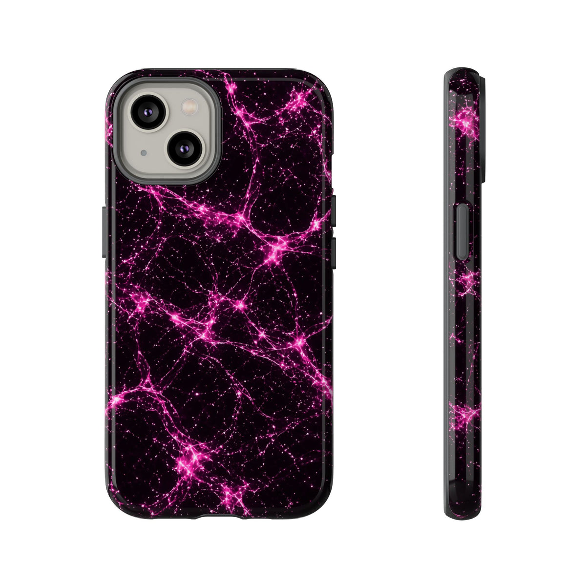 Neon Mycelium - Hot Pink Pulse Phone Case