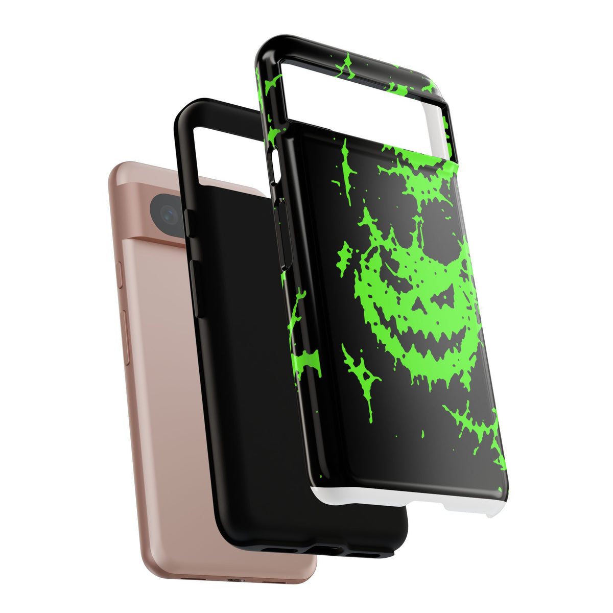 Green Spiderweb Pumpkin Phone Case