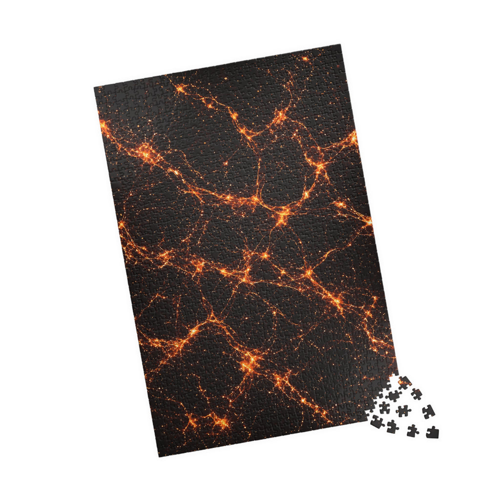 Neon Mycelium - Solar Flare Jigsaw Puzzle