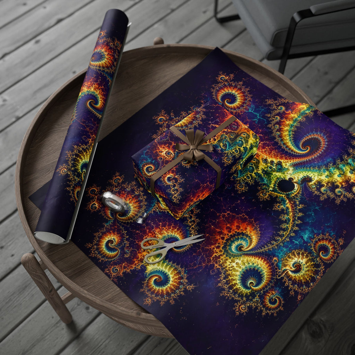 Copper Infinity - Rainbow Wrapping Paper