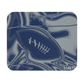 Blue & Gray Trippy Football Mouse Pad
