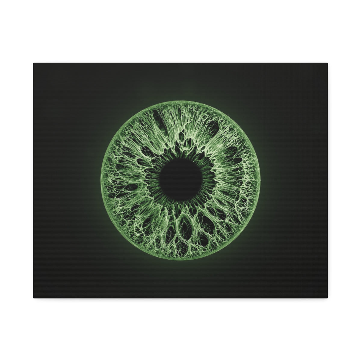 BLXNTT Iris – Lace Web Green Glossy Canvas
