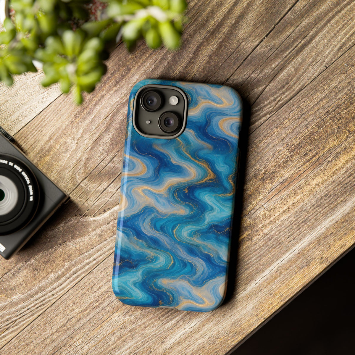 Ocean Blue Marble Phone Case