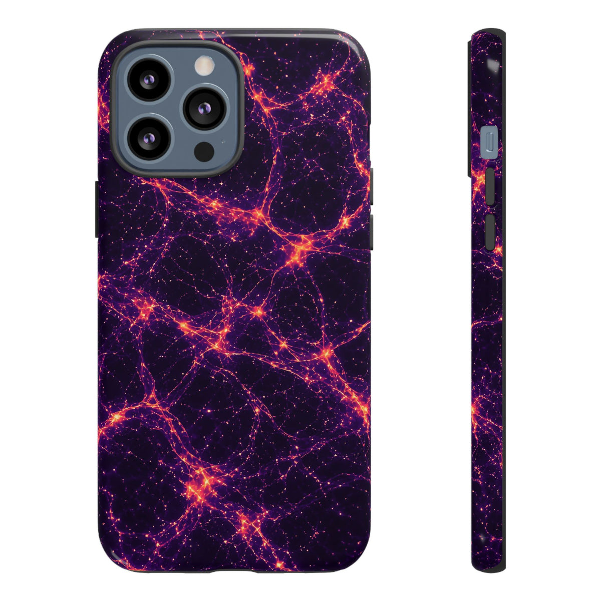 Neon Mycelium - Sunset Synapse Phone Case