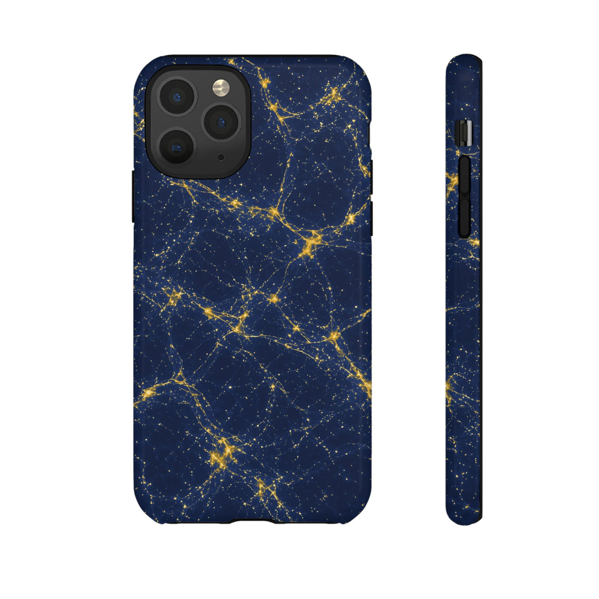 Neon Mycelium - Mustard Navy Phone Case