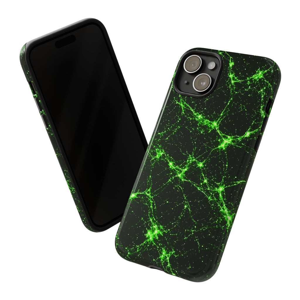 Neon Mycelium - Toxic Lime Phone Case