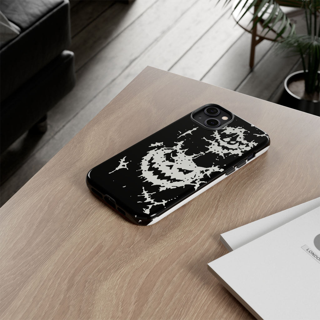 White Spiderweb Pumpkin Phone Case
