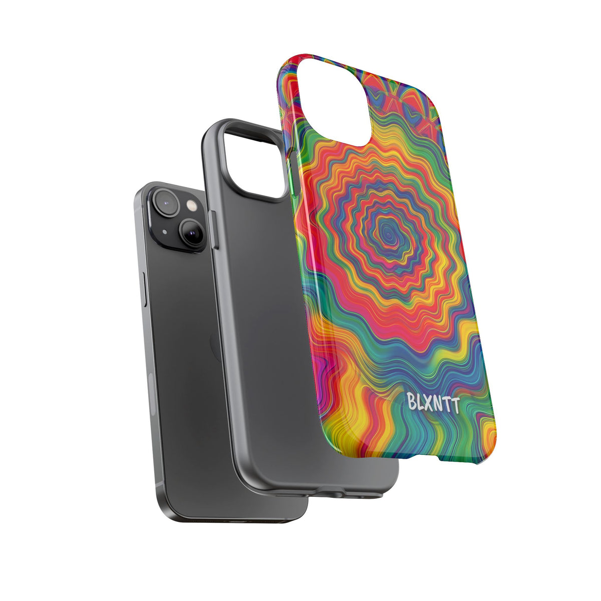 Hypnotic Rainbow Ripple Phone Case