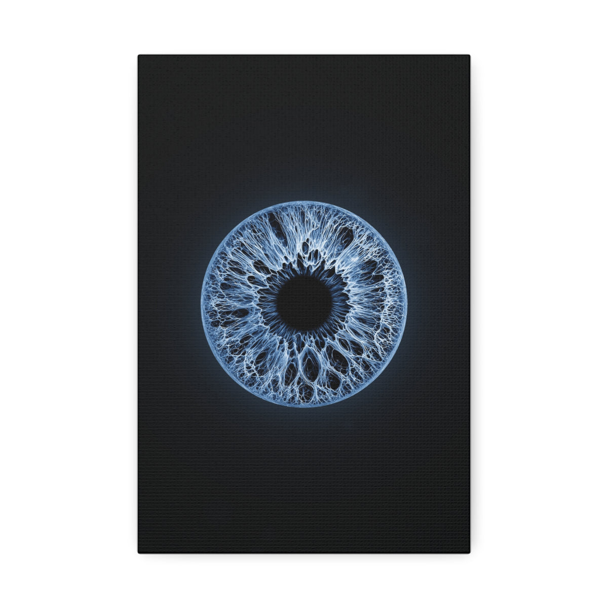 BLXNTT Iris – Lace Web Blue Glossy Canvas