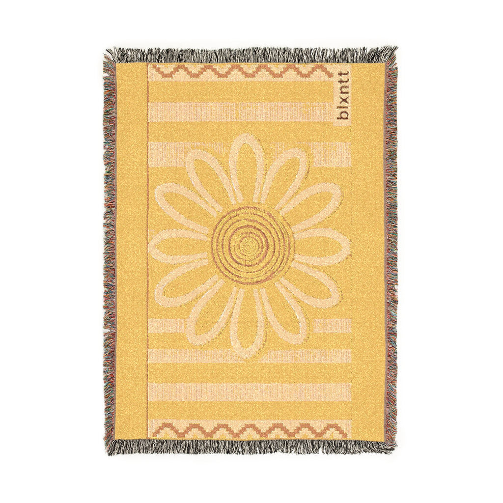 BLXNTT Yellow Hippie Woven Blanket #1