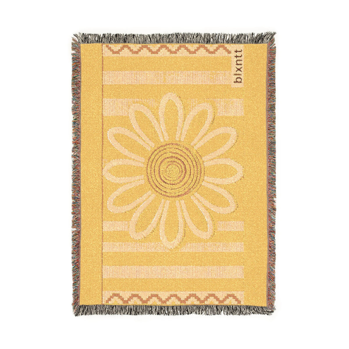 BLXNTT Yellow Hippie Woven Blanket #1