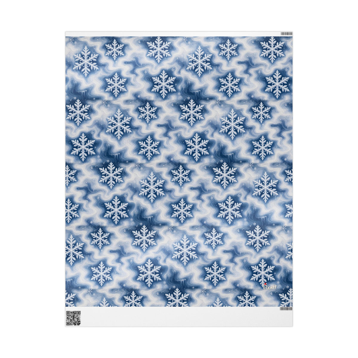 Snowflake Trippy Christmas Wrapping Paper