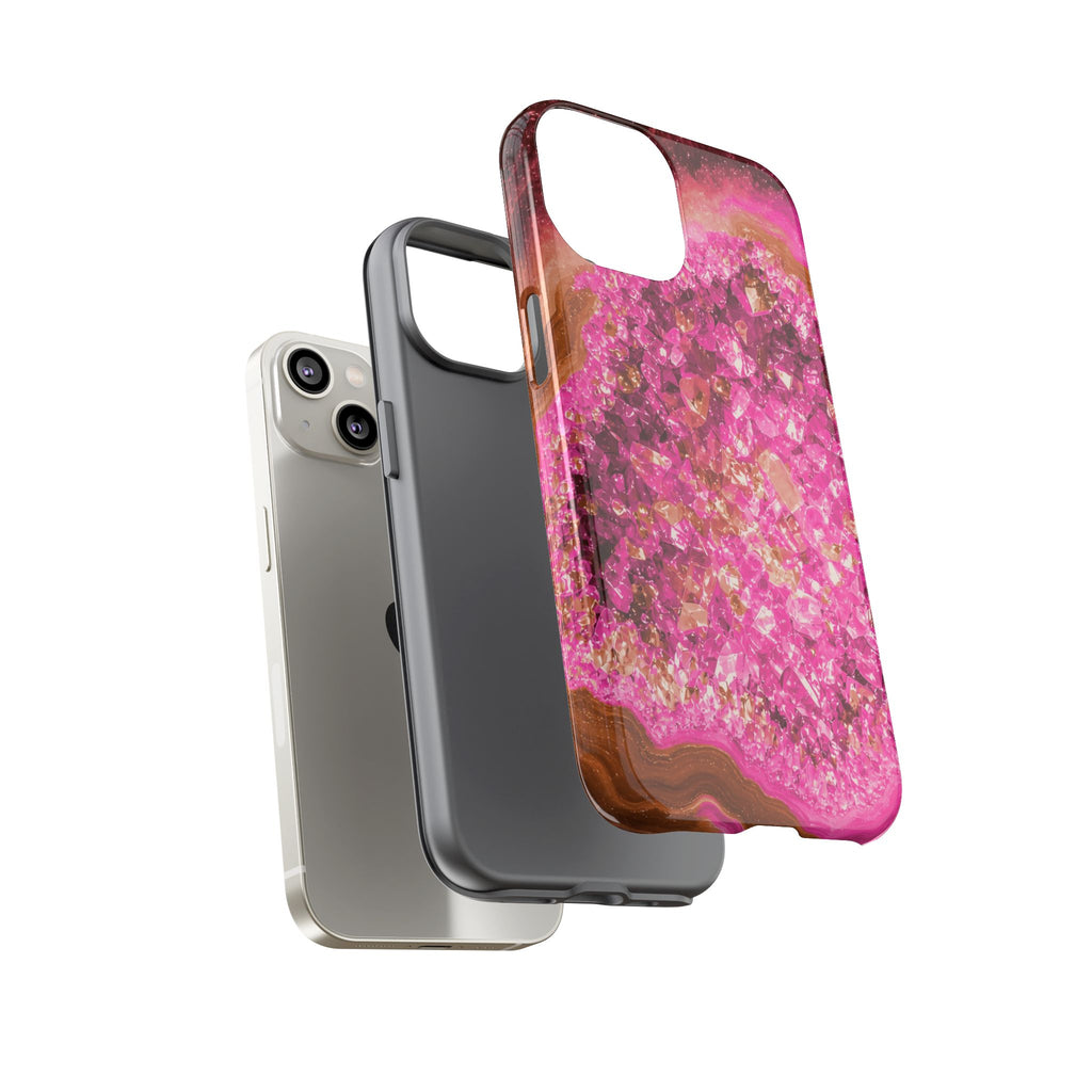 Geode Core - Terracotta Neon Phone Case