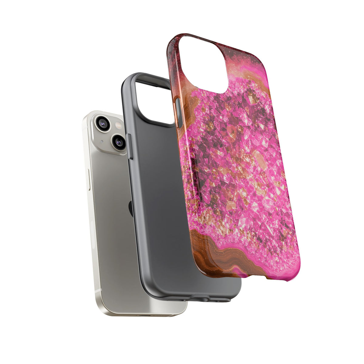 Geode Core - Terracotta Neon Phone Case