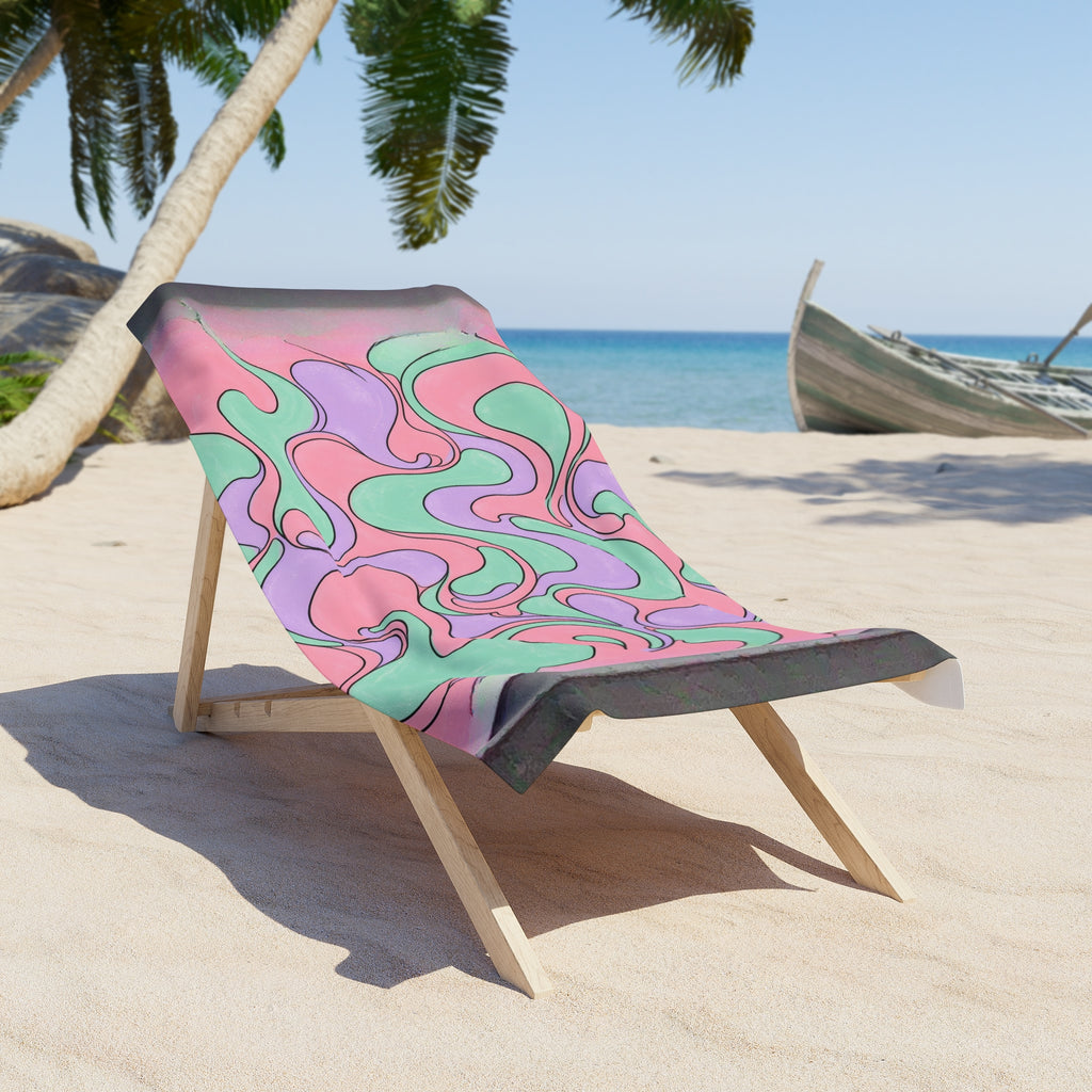 Fillmore Flow - Pastel Beach Towel