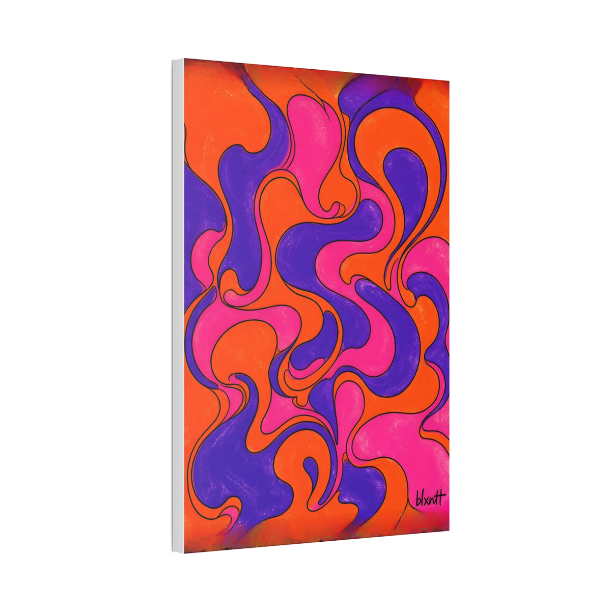 Fillmore Flow - Synthwave Glossy Canvas