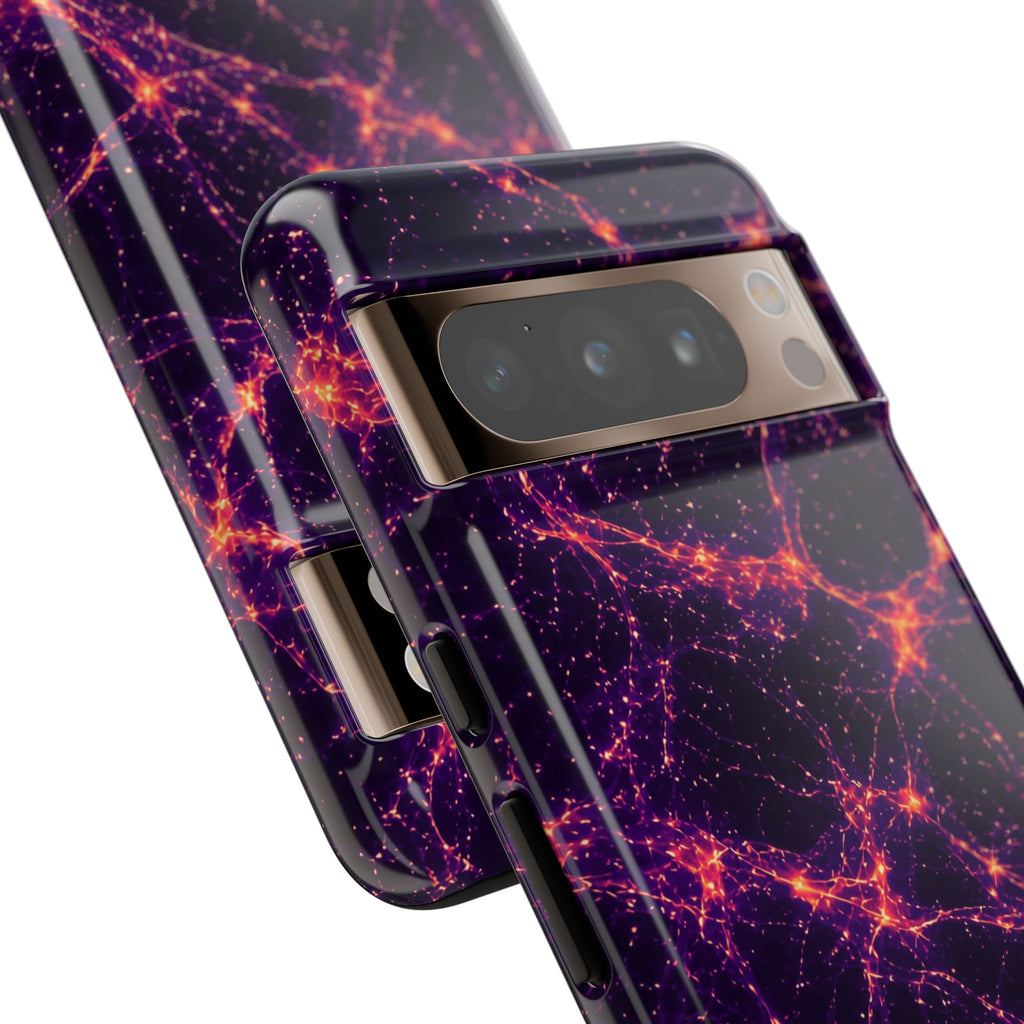 Neon Mycelium - Sunset Synapse Phone Case