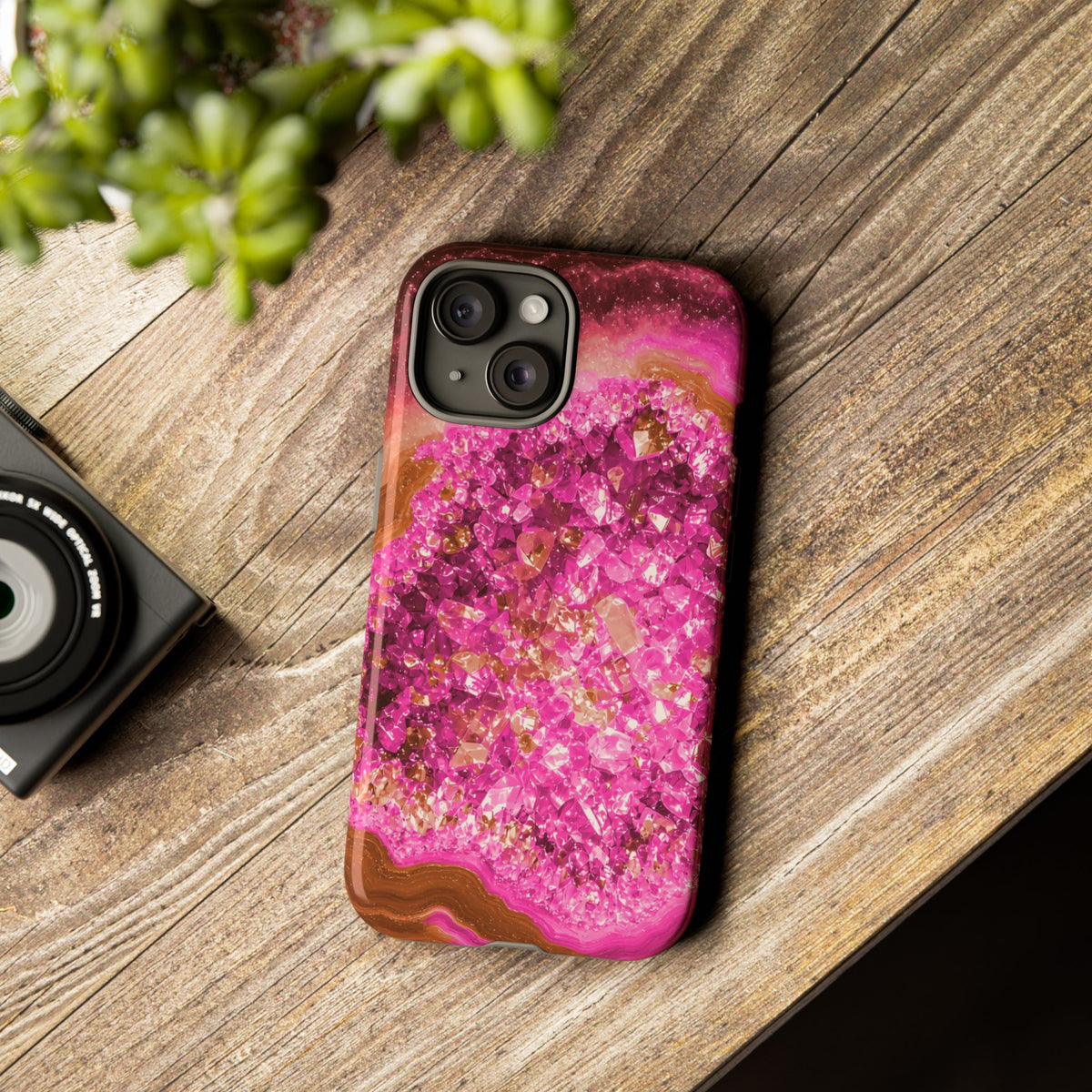 Geode Core - Terracotta Neon Phone Case