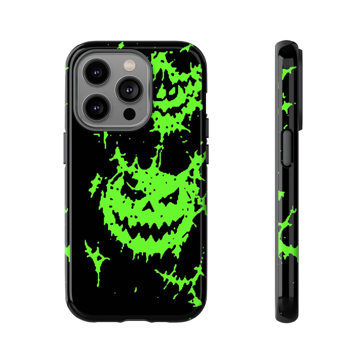 Green Spiderweb Pumpkin Phone Case