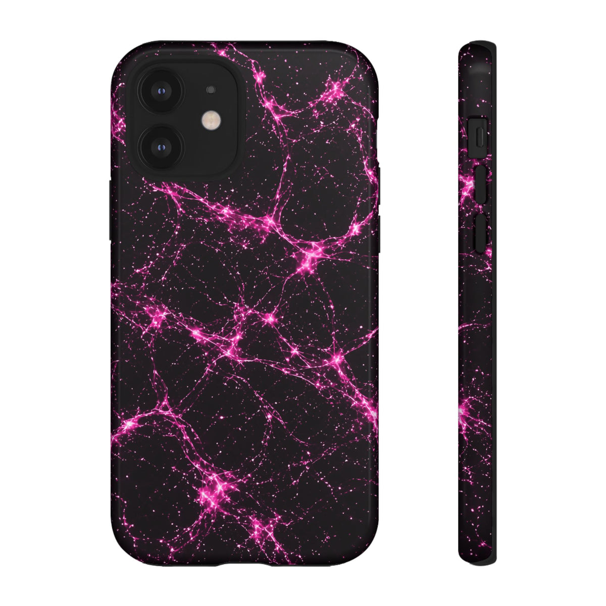 Neon Mycelium - Hot Pink Pulse Phone Case