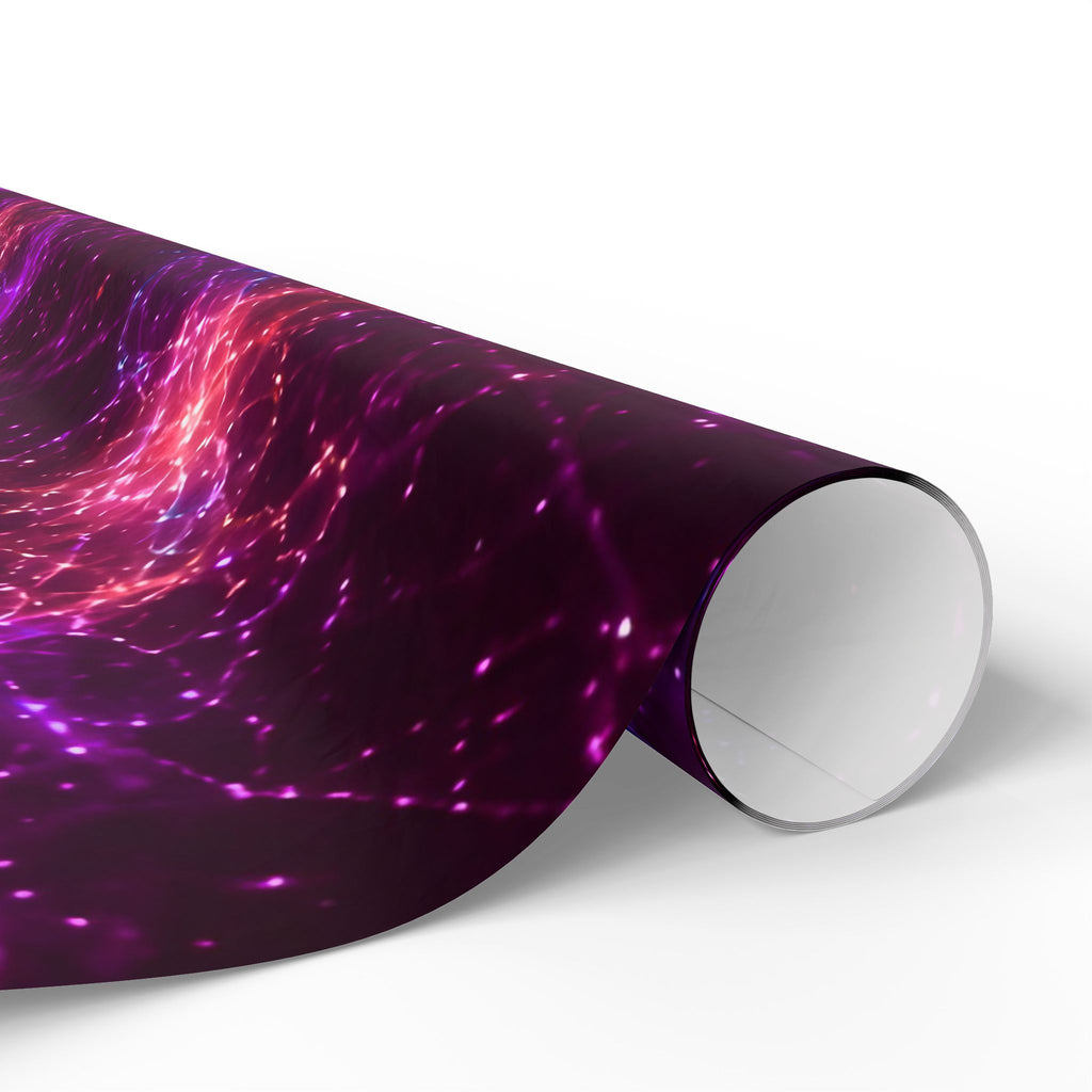 Neon Mycelium - Ember Orchid Wrapping Paper